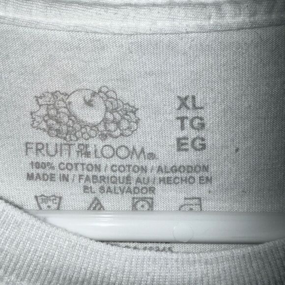 Fruit of the Loom White Short Sleeve Tee - Picture 2 of 4